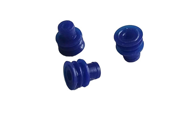 Domestic High-Defense 5.2-1.2 Blue Silicone Waterproof Plug, Waterproof Plug, Sealing Plug, Connector