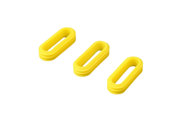 What are the physical and chemical properties of the rubber material Yellow Rubber Seal O-Ring?